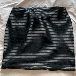 Black skirt with gold and silver details